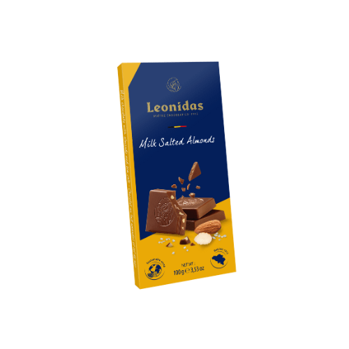 Tableta ciocolata lapte cu migdale sarate 100g