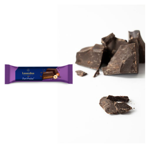 Bara 45% ciocolata neagra pralinata 50g