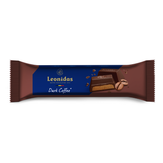Bara ciocolata neagra 45% pralinata cu cafea 50g