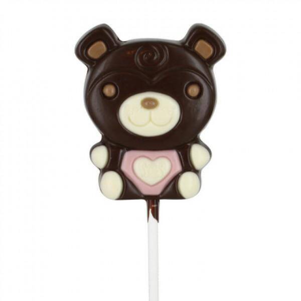 Lollipop Urs ciocolata neagra