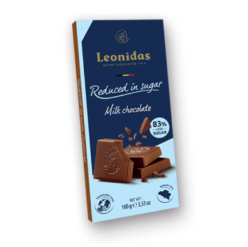 Tableta ciocolata lapte cu con?inut redus de zahar 100g