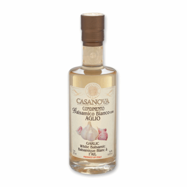 Condiment balsamic alb cu usturoi 250ml - Casanova